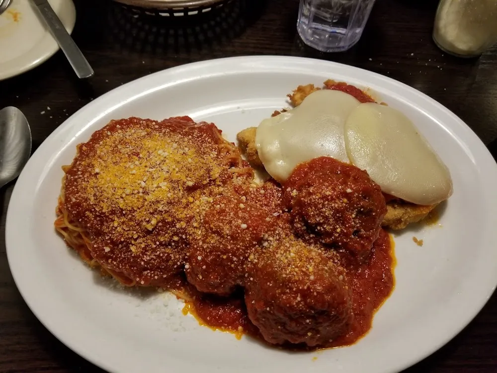 Chicken Parmesan Added Meatballs